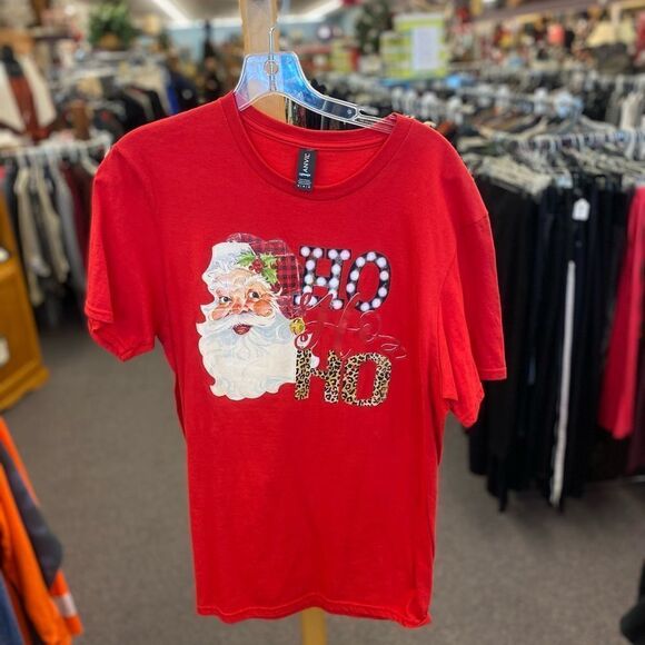 NEW Anvil Green Christmas Tee - HoHoHo - Picture 1 of 3